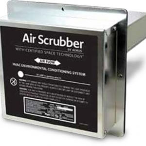 An air scrubber filtration system.